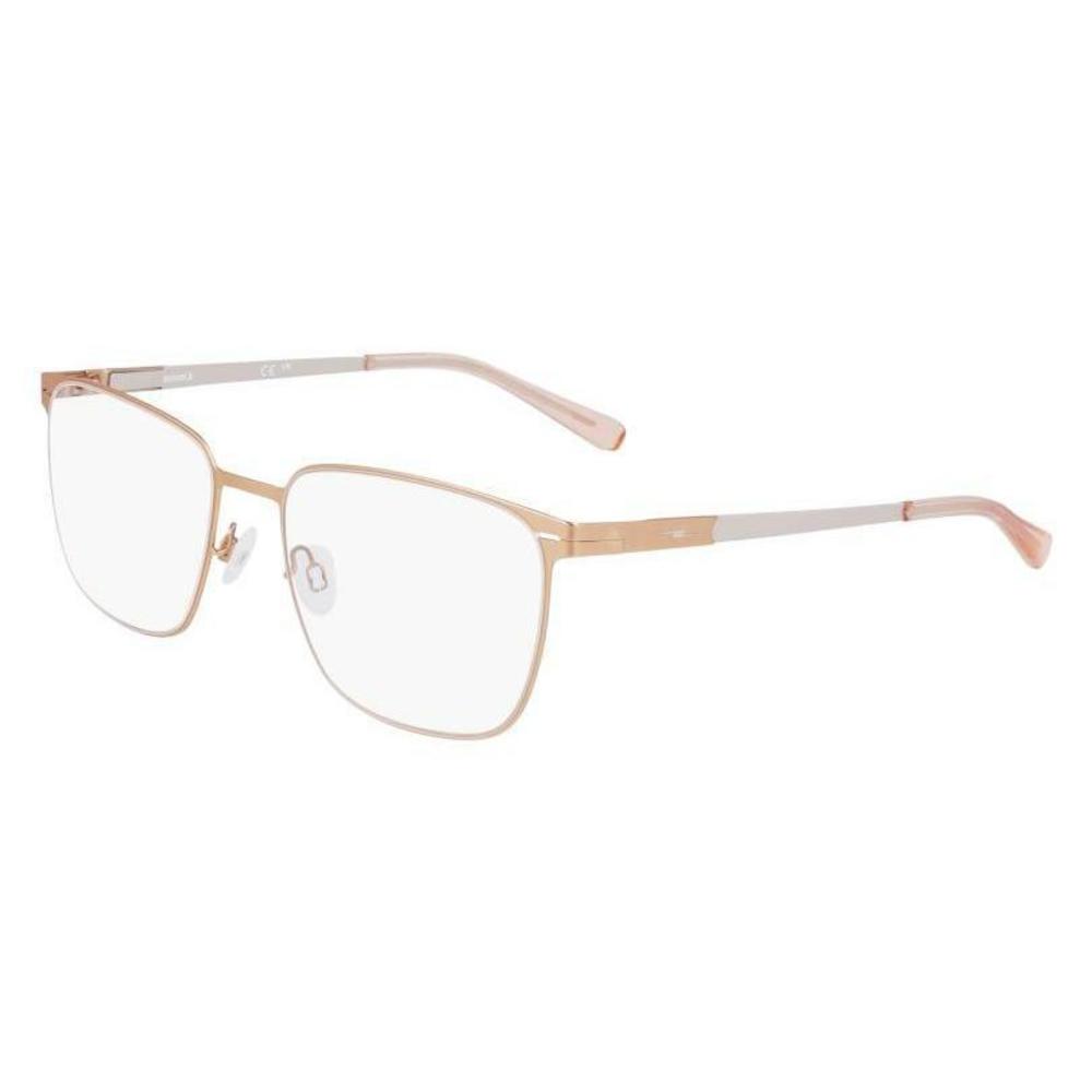 New SHINOLA by Flexon SH-31000 781 Satin Rose Gold & Silver Eyeglasses 54/18/145